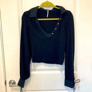 Free People Long Sleeve Top Womens XS